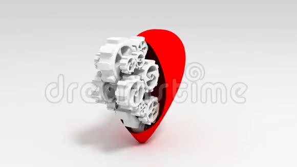 心脏和齿轮循环视频的预览图