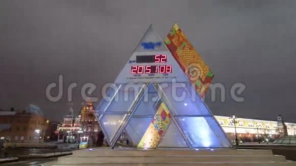 莫斯科的曼涅日广场时间推移视频的预览图