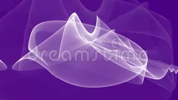 流行紫色背景下隧道运动中的白色抽象烟雾元素装饰性视频动画抽象vfx视频的预览图
