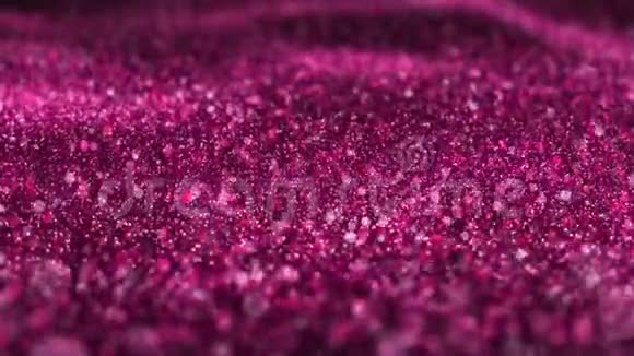 粉红色闪光圣诞VJ无缝环抽象运动背景视频的预览图