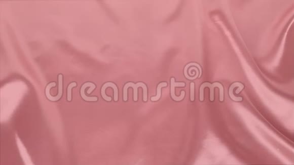 美丽的丝绸面料精致的粉红色悬垂小褶皱柔软流动豪华婚礼概念纹理视频的预览图