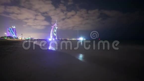 著名酒店4k时差迪拜美景视频的预览图