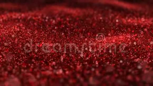 闪亮的红色圣诞VJ无缝循环抽象运动背景视频的预览图