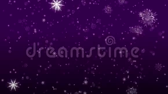 飘落的雪花紫环视频的预览图