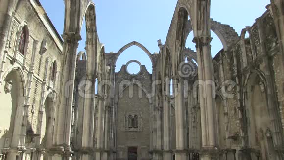 葡萄牙里斯本的卡莫修道院视频的预览图