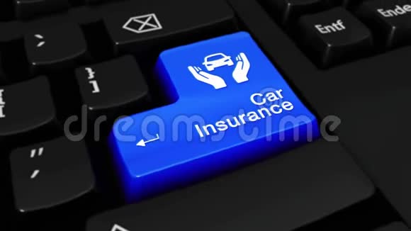 汽车保险轮动电脑键盘按钮视频的预览图