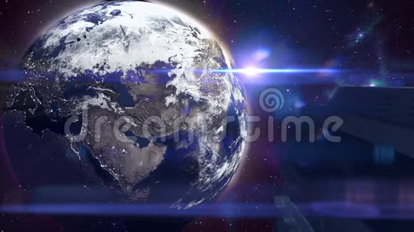 宇宙飞船飞向地球24fps视频的预览图