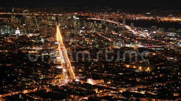 旧金山夜间时间流逝4K4096x2304视频的预览图