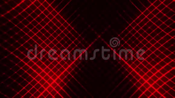 红色闪烁网格抽象VJ循环背景视频的预览图