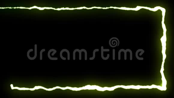 可循环RAINBOW霓虹灯闪电对称ZIGZAG形状飞行黑色背景动画新质量独特视频的预览图