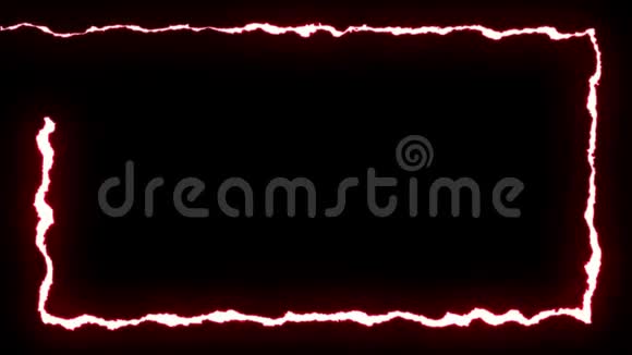 可循环的红色霓虹灯闪烁形飞行黑色背景动画新品质独特自然光视频的预览图