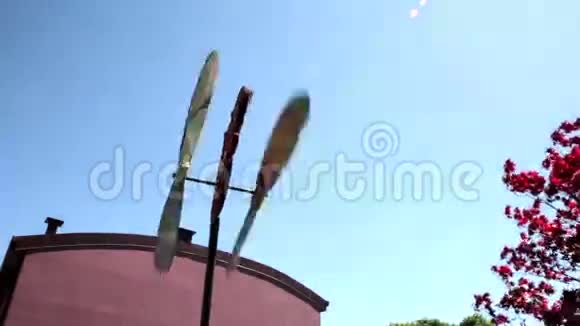 科克雷尔五颜六色的木制防风视频的预览图