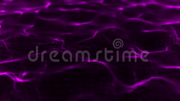 3D紫流线架波循环运动背景视频的预览图