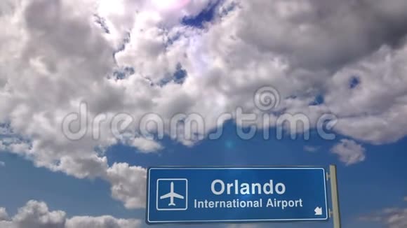 飞机降落在佛罗里达州奥兰多视频的预览图