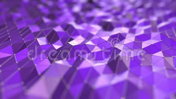 紫色多角波循环运动背景视频的预览图