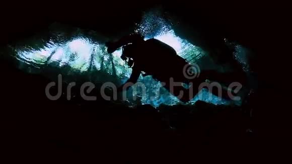 墨西哥塞诺特水下树木景观视频的预览图