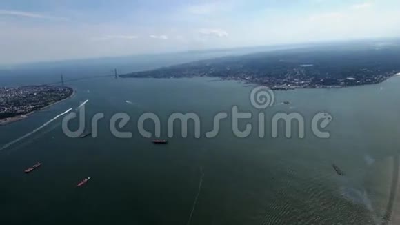 海湾盆地港口湖泊海洋水视频的预览图