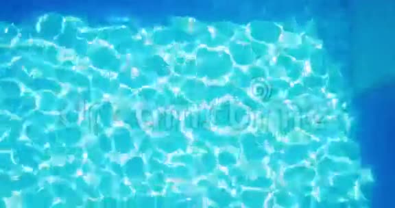 头顶的游泳池闪闪发光视频的预览图