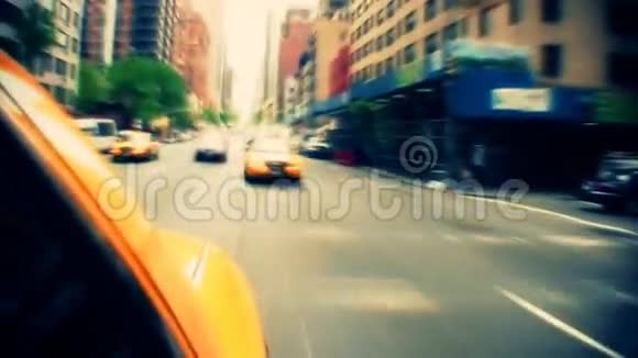 纽约市出租车内交通视频的预览图