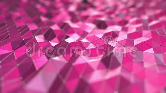 粉色多边形可循环动画视频的预览图