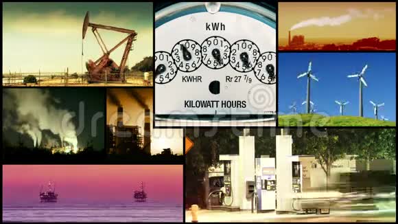 能源电力和燃料视频蒙太奇视频的预览图