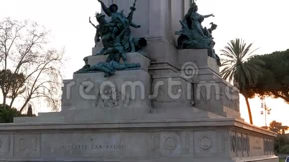 加里波第纪念碑加里巴迪广场罗马视频的预览图