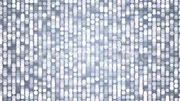 闪烁金属光泽白色和灰色移动粒子墙背景为迪斯科派对和夜总会概念02视频的预览图