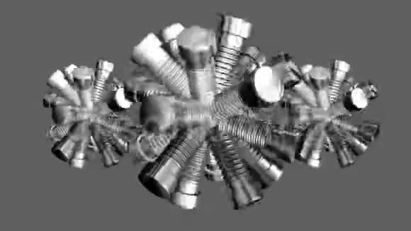 螺栓螺丝金属钢金属视频的预览图