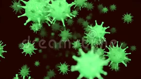 血液中致命的细菌病毒细胞视频的预览图