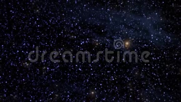 星云在太空飞行4k视频动画视频的预览图