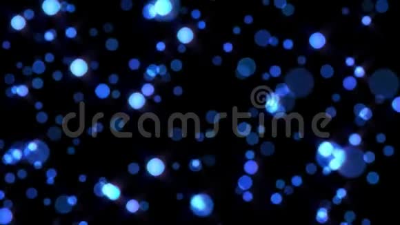 抽象bokeh灯背景混合运动背景与运动粒子视频的预览图