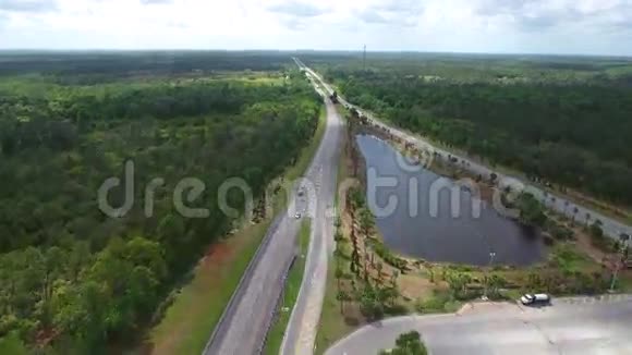 空中视频佛罗里达收费公路视频的预览图