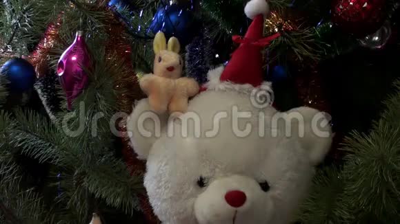 圣诞树玩具背景HD视频的预览图