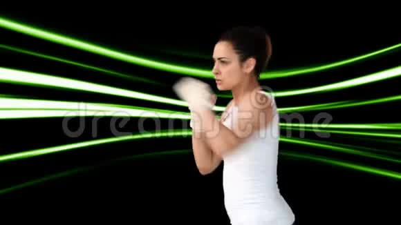 女运动员拳击视频的预览图
