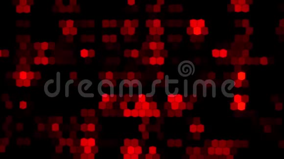红色数字霓虹灯VJ环背景视频的预览图