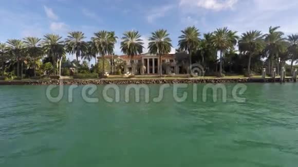 豪华海滨住宅迈阿密海滩4K视频的预览图