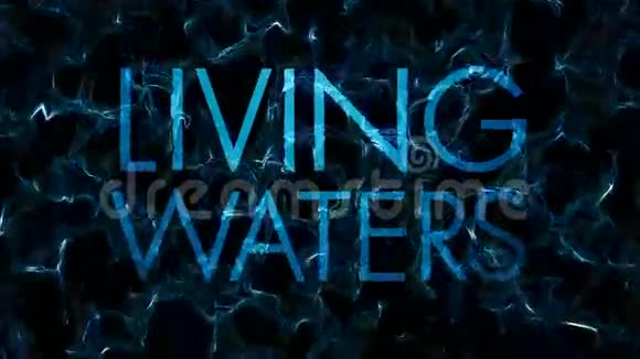 分形生活水域标题水抽象循环视频的预览图