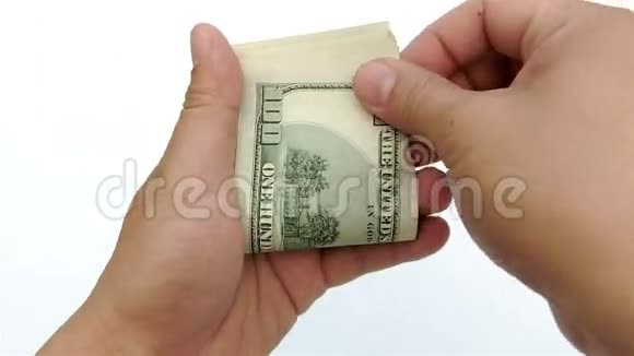 计算美元纸币的堆叠视频的预览图