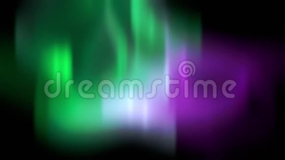 黑色背景紫色和绿色极光的计算机图形视频的预览图