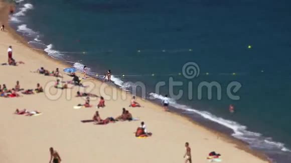 海滩日光浴视频的预览图