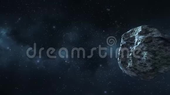 小行星飞过太空视频的预览图