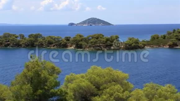 爱琴海的图片海湾和海龟岛视频的预览图