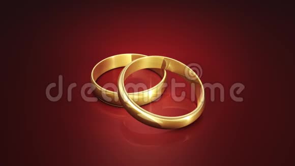 结婚戒指3D动画视频的预览图