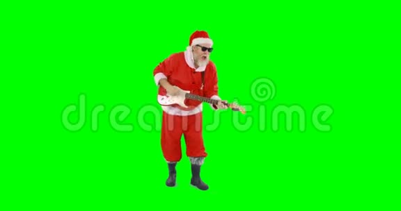 圣诞老人唱歌弹吉他视频的预览图