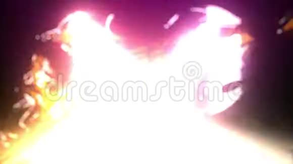 点燃摩托车骑行激光动画灯视频的预览图