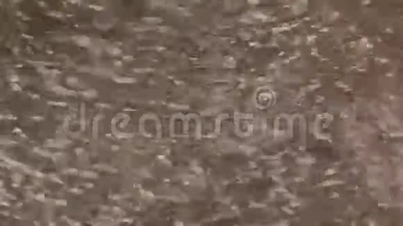 雨水掉进水坑里视频的预览图