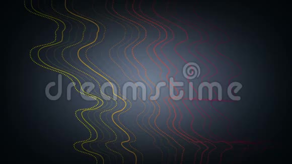 彩色波浪抽象虚线视频动画视频的预览图