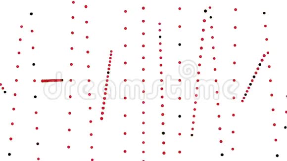 抽象红点图案随机旋转白色视频的预览图