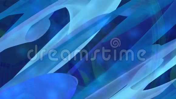 蓝色抽象隧道动画让人联想到轻微移动的水与反射视频的预览图