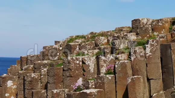 北爱尔兰著名的巨人铜锣湾岩石视频的预览图